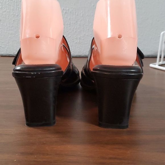 Beautifeel Begonia Black Smooth Patent Leather Sandals Velcro Adjustable‎ 42 11½ - Picture 4 of 12